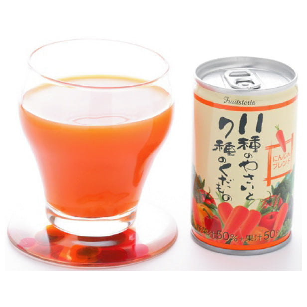 フルーツテリア 11種の野菜と7種の果物 18缶詰め合わせ スチール缶